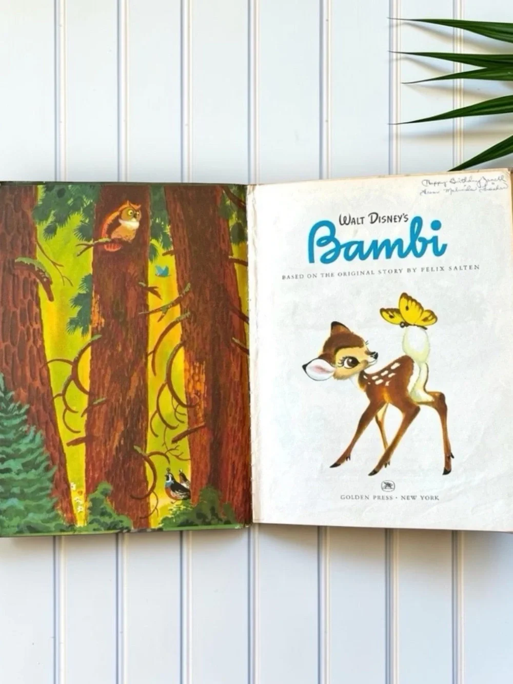 Vintage 1968 Walt Disney’s Bambi Big Golden Book Hardcover – Golden Press